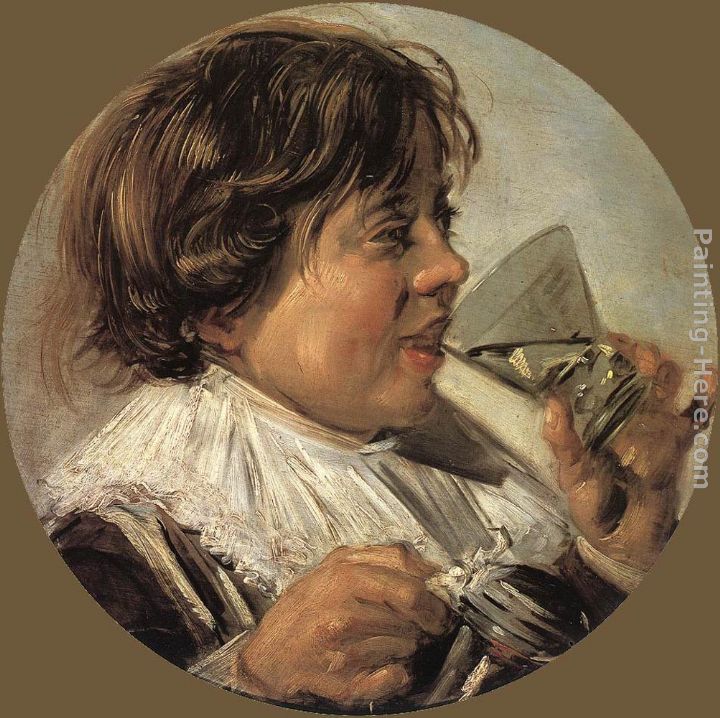 Drinking Boy (Taste) painting - Frans Hals Drinking Boy (Taste) art painting